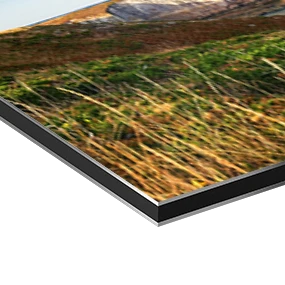 Papier d'art sur une plaque d'aluminium